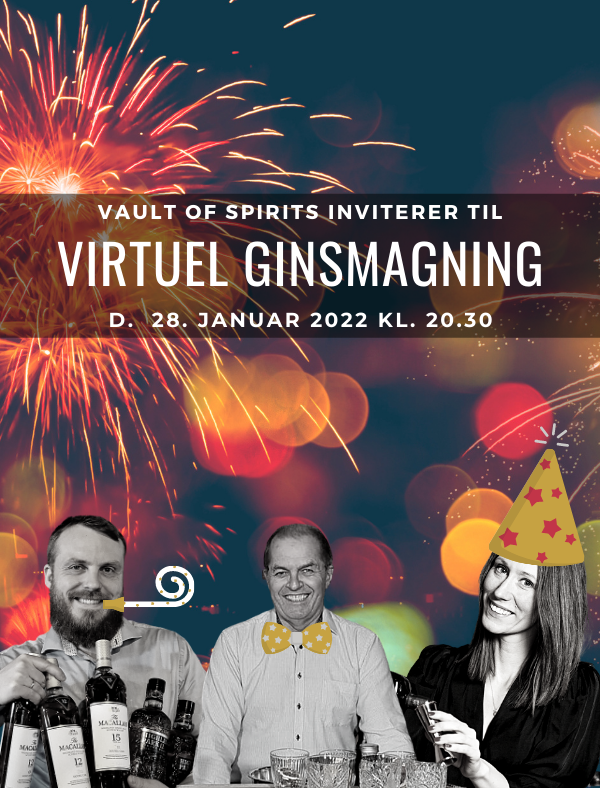 Virtuel Ginsmagning - nytår - gin - eksklusiv spiritus - foto