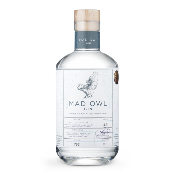 Mad Owl Gin London Dry - god dansk gin - foto