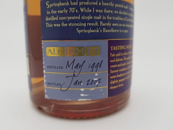 Hazelburn 8 yo (1998/2007), Alchemist, 46% - Image 2