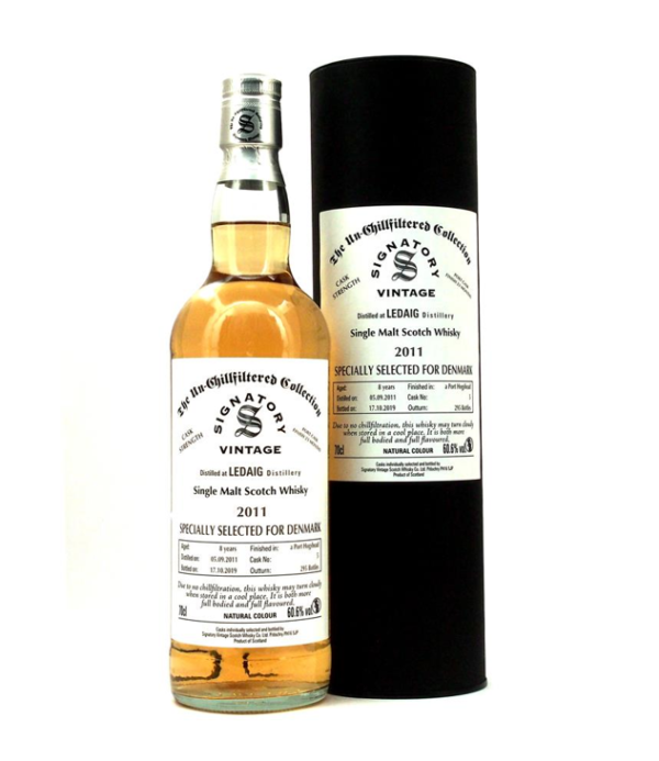 Ledaig 8 yo (2011/2019), Signatory Vintage - The Un-Chilfiltered Collection, 60.6%