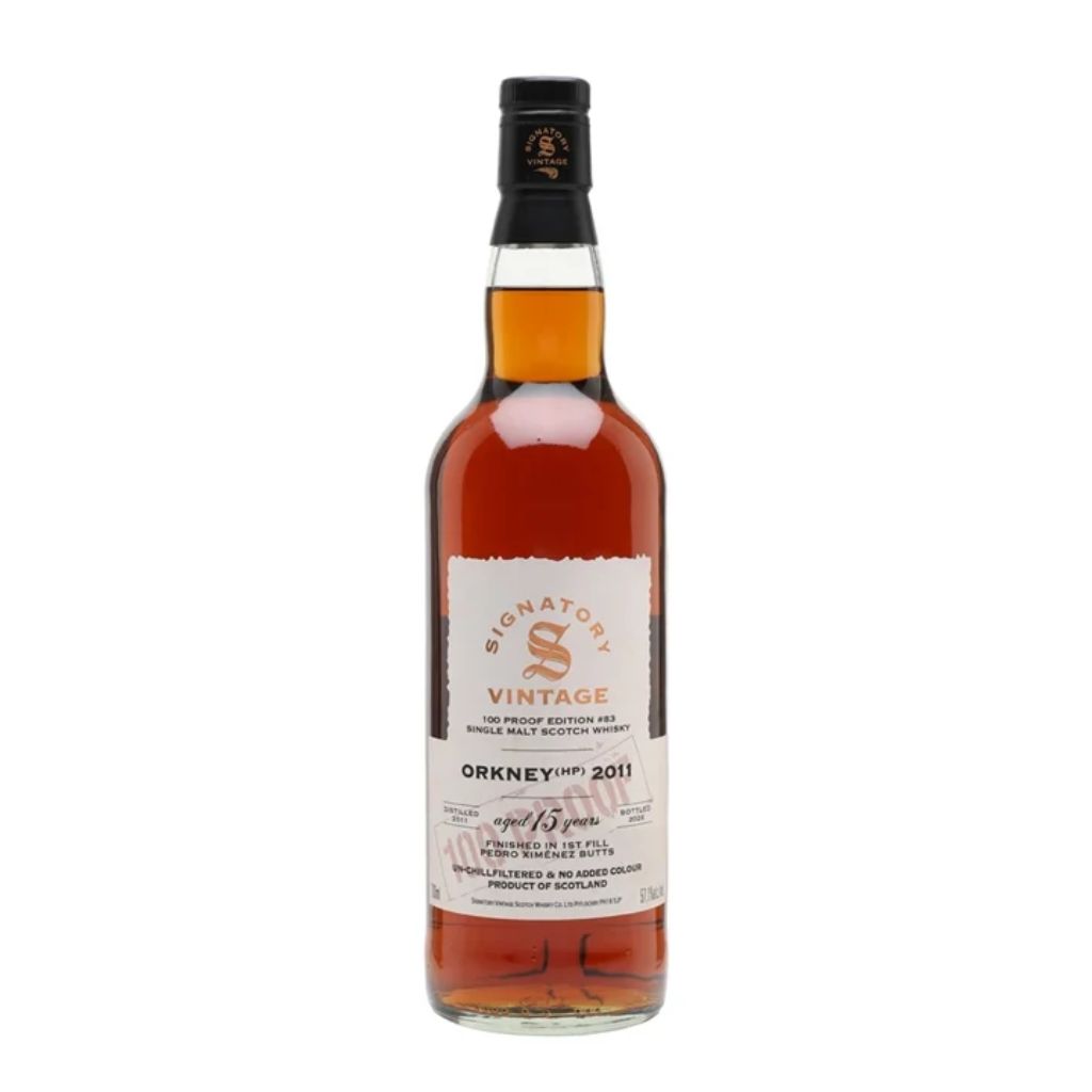 Orkney (HP) 15 yo (2011), Signatory – 100 Proof Edition #83 (PX Sherry), 57.1%